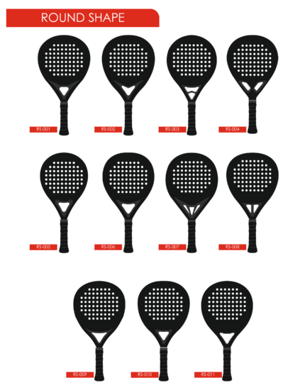 Round Shape Padel Rackets