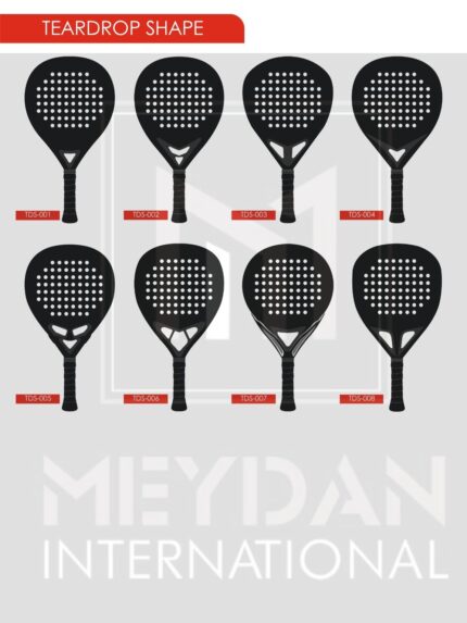 Teardrop Shape Padel Rackets
